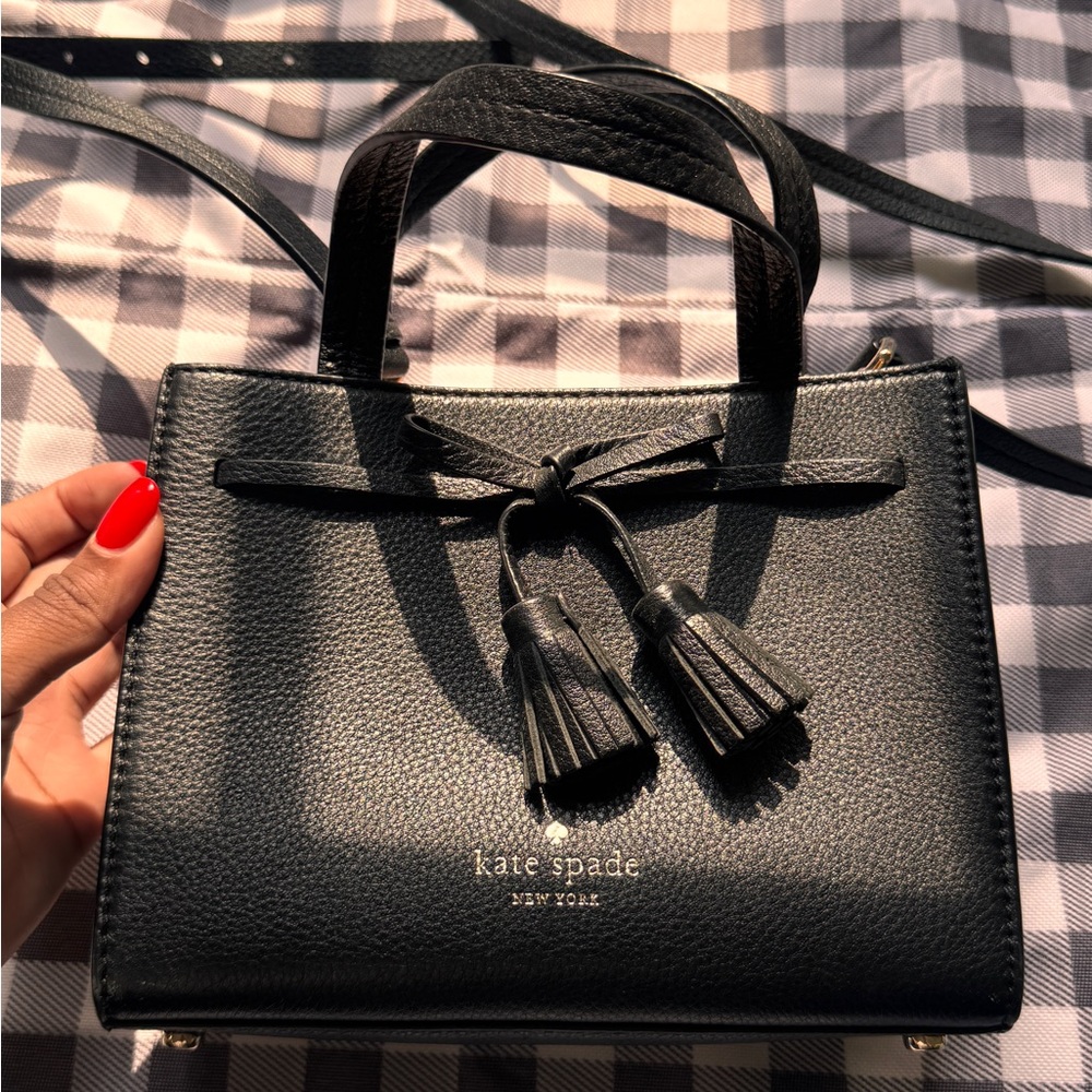 Kate Spade Black Mini Bag with Bow Detail